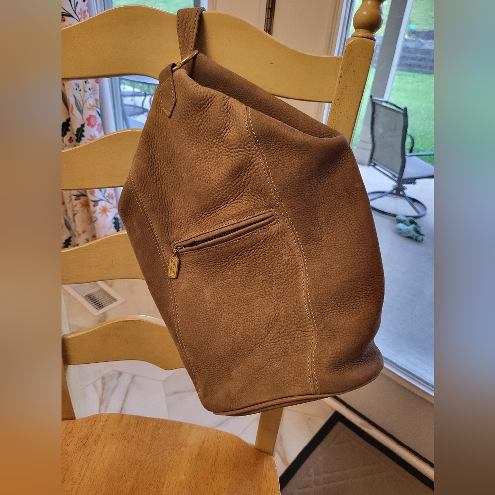 Vintage Coach Taupe Nubuc Leather Sonoma Flat Pack 4944